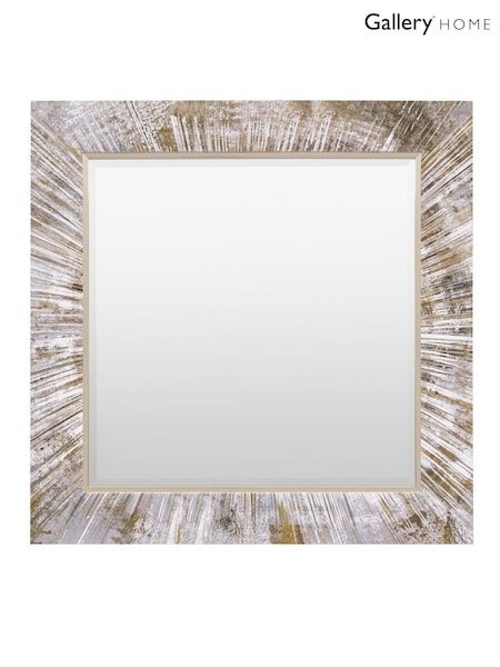 Gallery Home Silver Merrick Square Mirror (AU8489) | £235