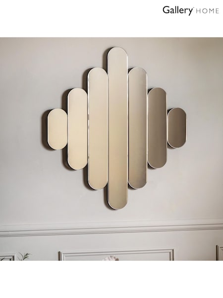 Gallery Home Silver Silas Mirror (AU8492) | £235
