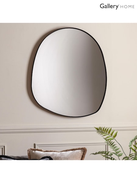 Gallery Home Black Axel Pebble Mirror 89 x 84 cm (AU8495) | £199