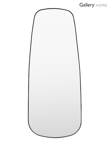 Gallery Home Black Axel Shaped Leaner Mirror (AU8498) | £290