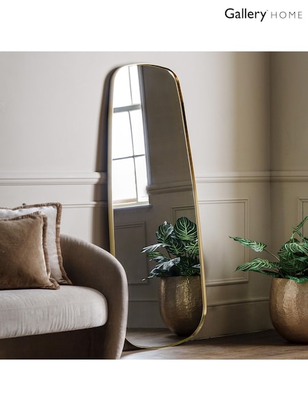 Gallery Home Gold Axel Shaped Leaner Mirror (AU8501) | £290