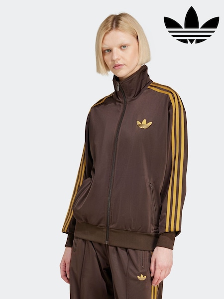 adidas Originals Brown/Yellow Firebird Track Top (AU8591) | £70