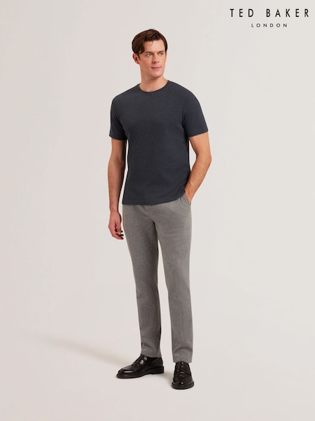 Ted Baker Blue Curlys Short Sleeve Regular Textured T-Shirt (AU8724) | £45