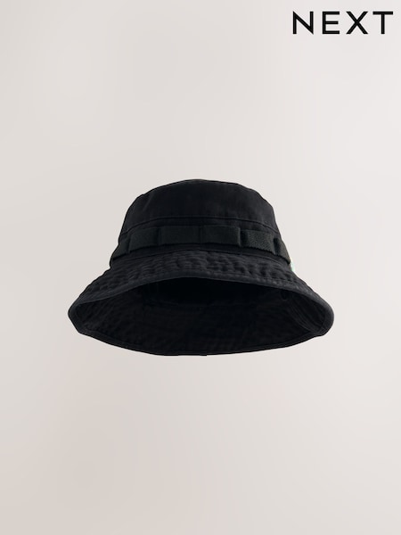 Black Boonie 100% Cotton Hat (AU8755) | £14