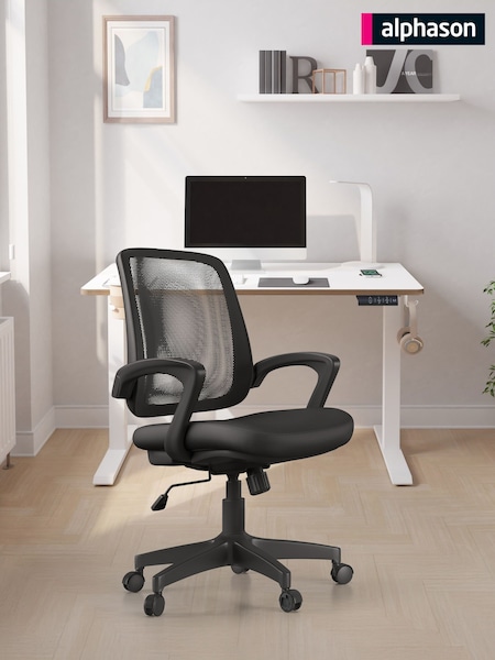 Alphason Black Marvin Office Chair (AU8764) | £140
