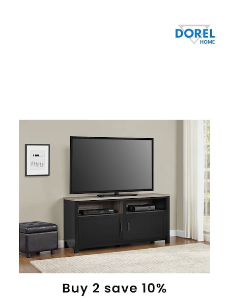 Dorel Home Black Carver TV Unit, up to 60 inch (AU8768) | £330