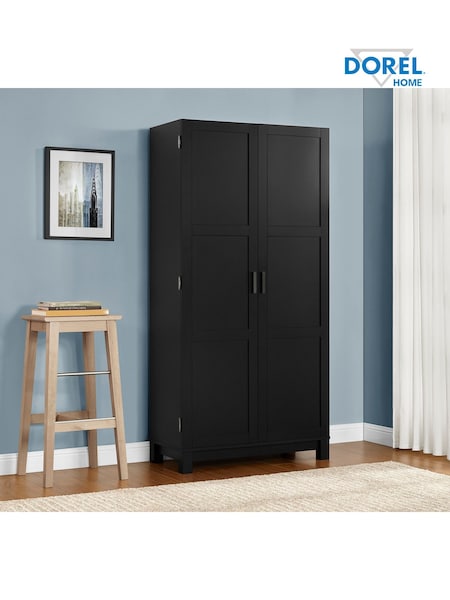 Dorel Home Black Carver Storage Cabinet (AU8812) | £355