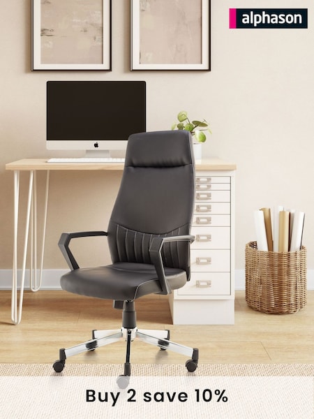 Alphason Black Brooklyn Office Chair (AU8835) | £170