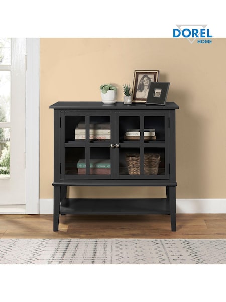 Dorel Home Black Franklin 2 Door Storage Cabinet (AU8836) | £210