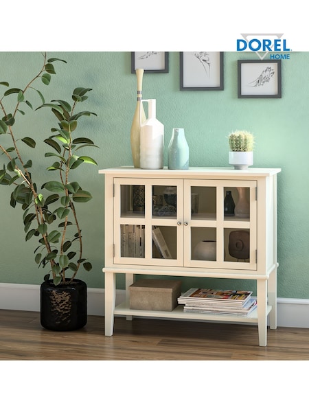 Dorel Home White Franklin 2 Door Storage Cabinet (AU8850) | £210