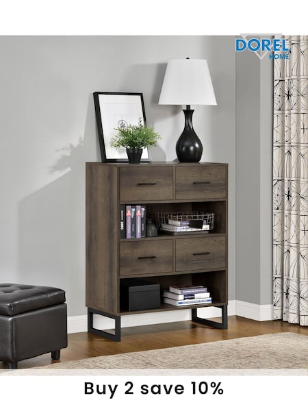 Dorel Home Medium Brown Candon Bookcase (AU8859) | £180