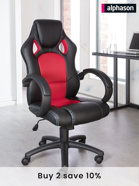 Alphason Red Daytona Office Chair (AU8864) | £185