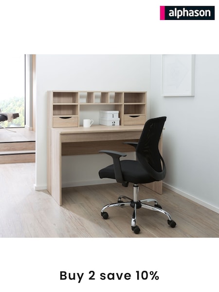 Alphason Light Oak Office Desk (AU8866) | £180