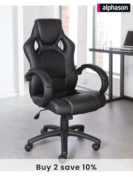 Alphason Black Daytona Office Chair (AU8869) | £185