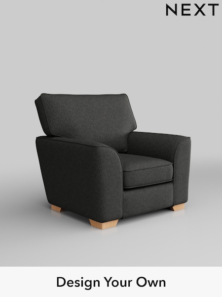 Tweedy Blend Easy Clean/Charcoal Grey Stamford (AU9116) | £650
