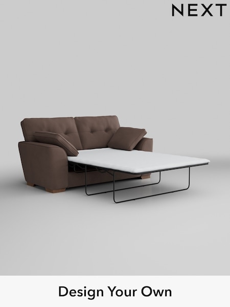 Plush Velvet Easy Clean/Dark Warm Chocolate Brown Stamford Buttoned Back (AU9124) | £1,399