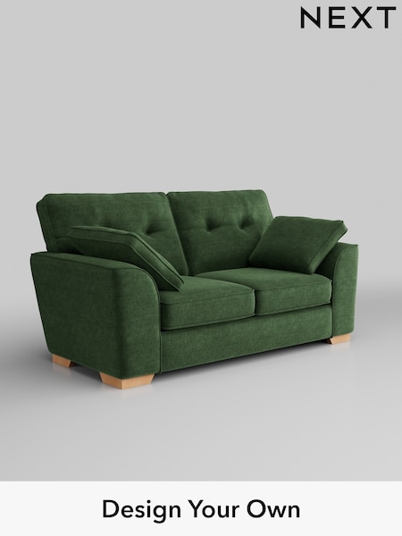 Luxe Chenille/Dark Green Stamford Buttoned Back (AU9128) | £550 - £2,575