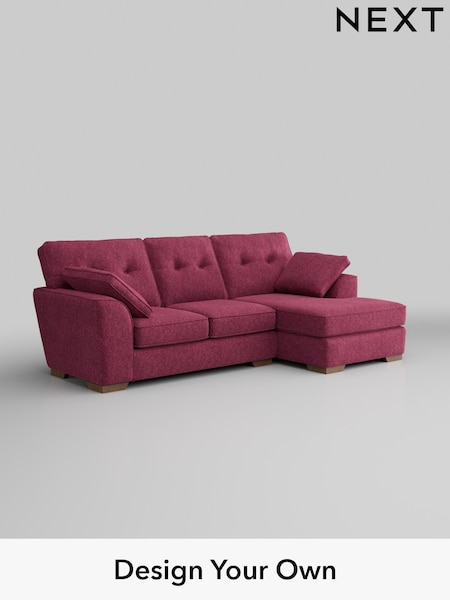 Cotswold Chenille/Dark Raspberry Pink Stamford Buttoned Back (AU9135) | £1,875