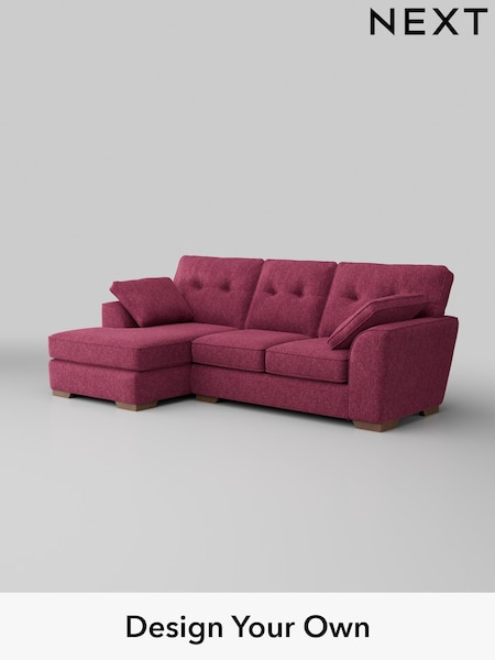 Cotswold Chenille/Dark Raspberry Pink Stamford Buttoned Back (AU9135) | £1,875