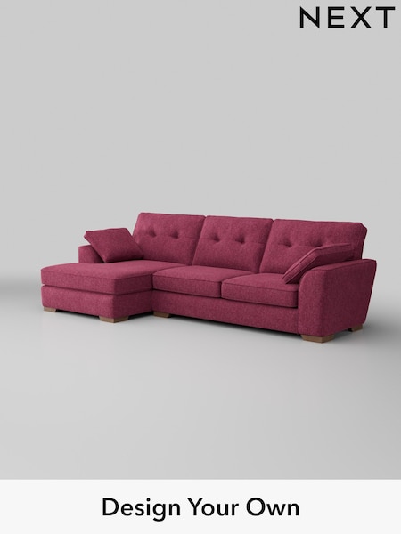 Cotswold Chenille/Dark Raspberry Pink Stamford Buttoned Back (AU9135) | £2,025