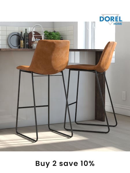 Dorel Home Caramel Maple Bowden Bar Stool (AU9136) | £180