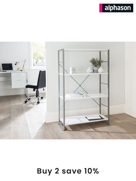 Alphason White Cabrini Office Desk (AU9153) | £195