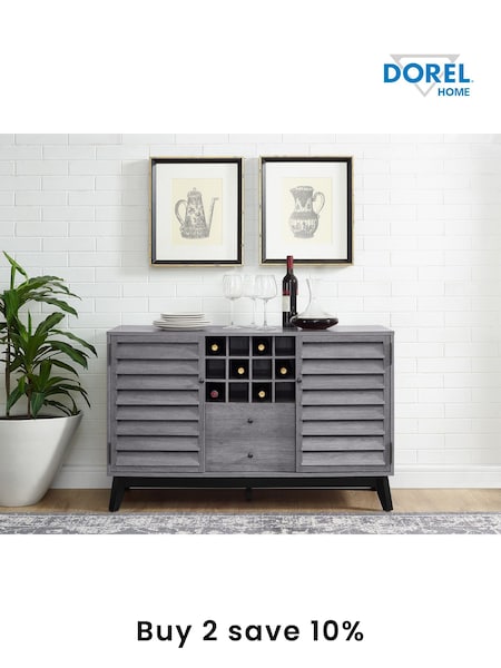 Dorel Home Grey Oak Vaughn Wine Cabinet (AU9154) | £445