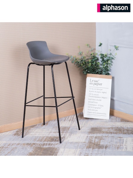 Alphason Grey Helena Bar Stool (AU9155) | £120