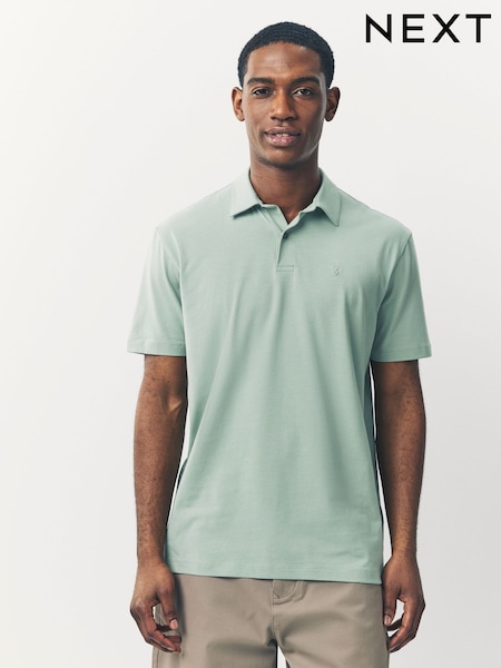Blue/Green/White Regular Fit Short Sleeve Jersey Polo Shirts 3 Pack (AU9428) | £40