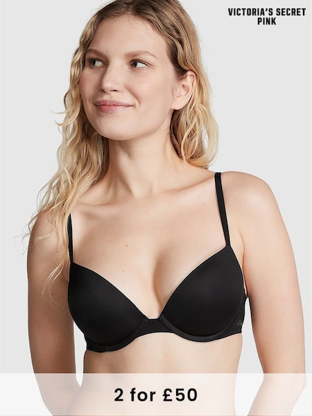 Victoria's Secret PINK Black Super Push Up Bra (AU9537) | £29