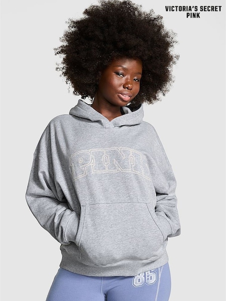 Victoria's Secret PINK Grey Heather Fleece Hoodie (AU9750) | £55