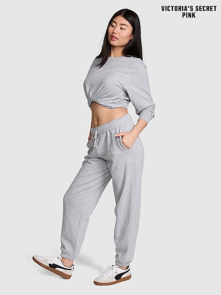 Victoria's Secret PINK Grey Heather Cuffed Joggers (AU9778) | £55