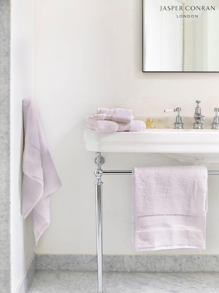 Jasper Conran London Pink Zero Twist Lightweight Soft Fast Drying 100% Cotton Towel (AU9901) | £16 - £40