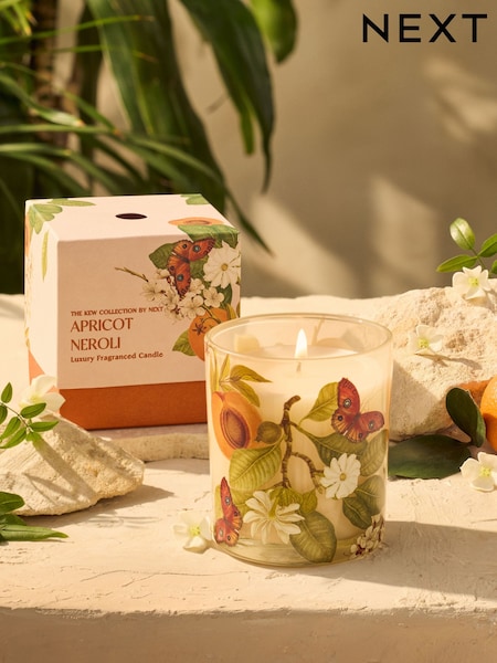 Pink Kew Gardens Apricot Neroli Candle (AU9938) | £10