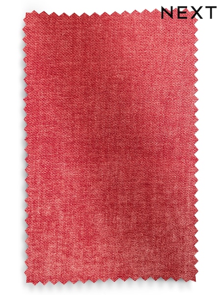 Coral Pink Opulent Chenille Upholstery Swatch (AU9953) | £0