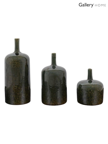 Gallery Home Set of 3 Green Khalid Ornaments (AV0050) | £52