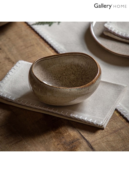Gallery Home Set of 4 Oatmeal Speckle Glaze Bowls (AV0058) | £22