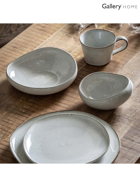 Gallery Home Set of 4 Dove Grey Pebble Glaze Bowls (AV0068) | £22