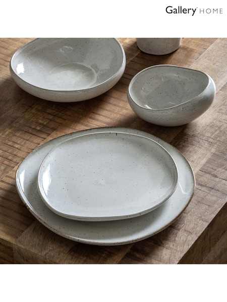Gallery Home Set of 4 Dove Grey Pebble Glaze Side Plates (AV0080) | £28