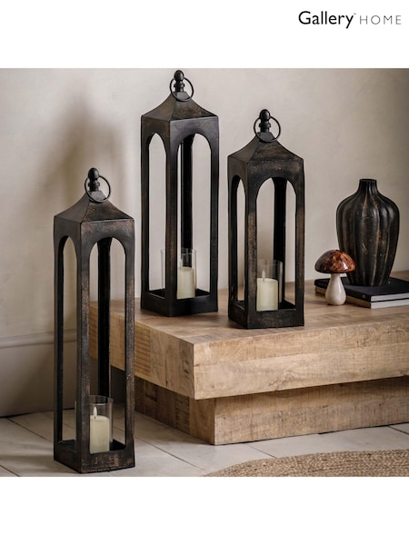 Gallery Home Black Bode Lantern (AV0097) | £66 - £80