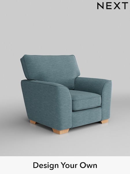 Fine Chenille Easy Clean/Mid Blue Stamford (AV0179) | £750