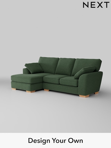 Fine Chenille Easy Clean/Mid Khaki Green Stamford (AV0180) | £499 - £2,550