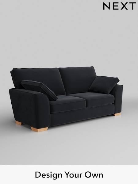 Plush Velvet Easy Clean/Charcoal Grey Stamford (AV0207) | £1,250