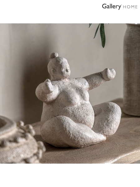 Gallery Home Cream Lady Cement Decoration 25cm (AV0220) | £40