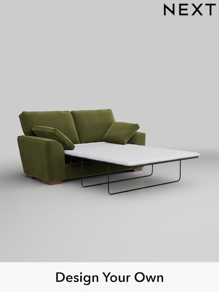 Plush Velvet Easy Clean/Mid Olive Green Stamford (AV0238) | £1,350