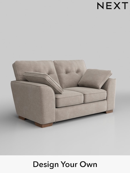 Boucle Chenille/Light Natural Stamford Buttoned Back (AV0267) | £1,099