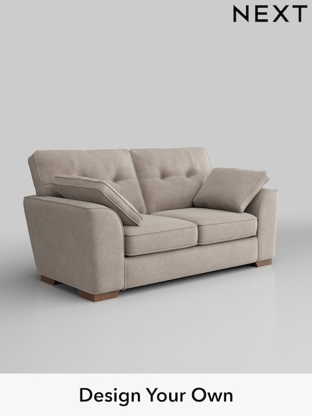 Boucle Chenille/Light Natural Stamford Buttoned Back (AV0267) | £1,199