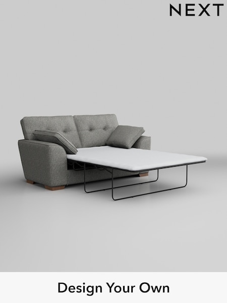 Chunky Boucle Easy Clean/Mid Grey Stamford Buttoned Back (AV0271) | £1,399
