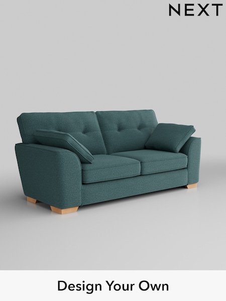 Chunky Chenille/Mid Teal Green Stamford Buttoned Back (AV0280) | £1,299