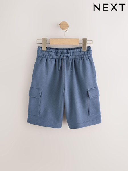 Mid Blue Cargo Jersey Shorts (3-16yrs) (AV0335) | £8 - £13